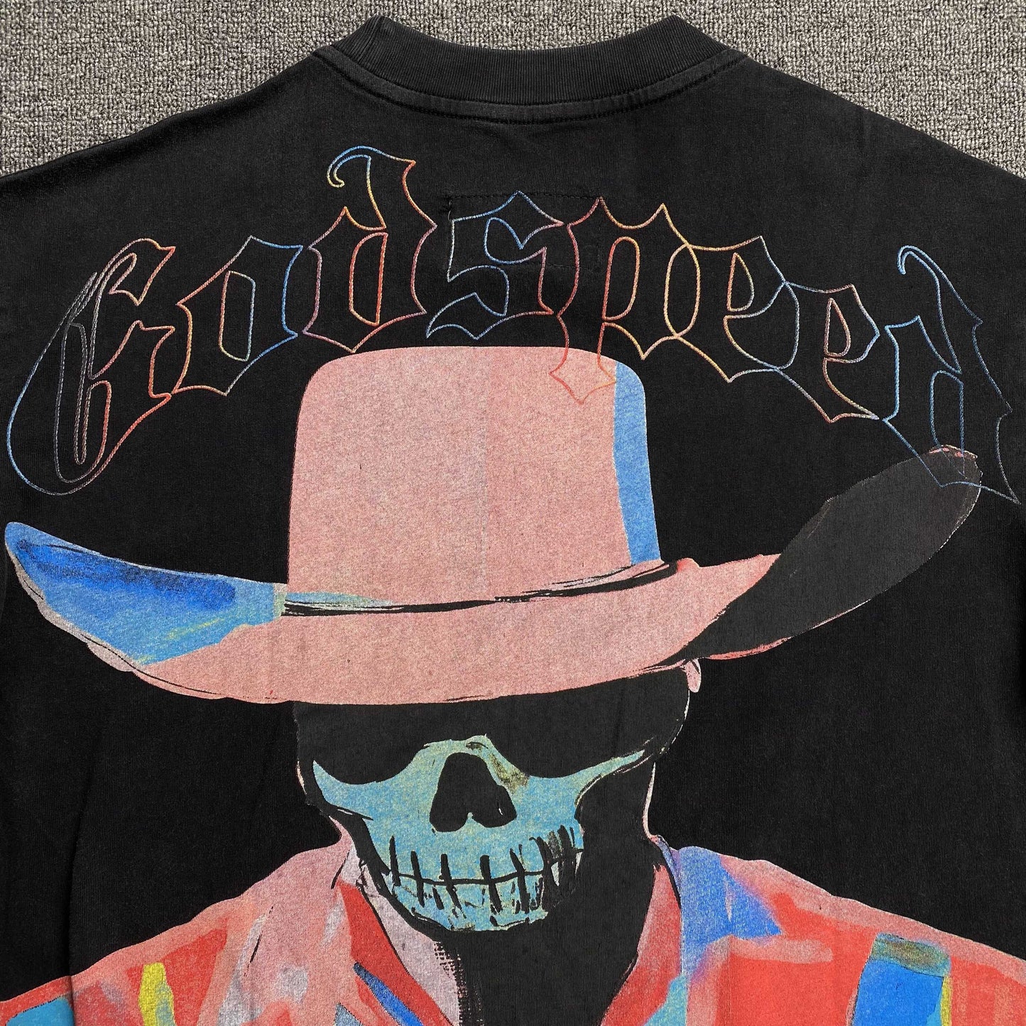 Remera Godspeed Pastel Cowboy Negra