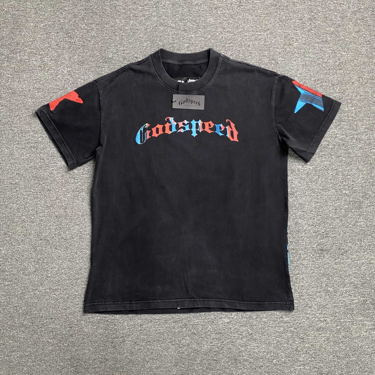 Remera Godspeed Pastel Cowboy Negra