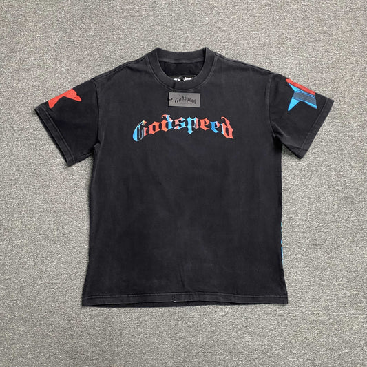 Remera Godspeed Pastel Cowboy Negra