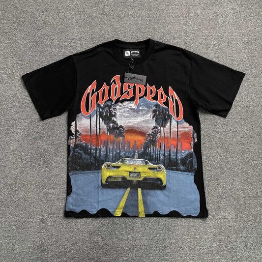 Remera Godspeed Sunset BLVD Negra