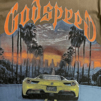 Remera Godspeed Sunset BLVD Marrón