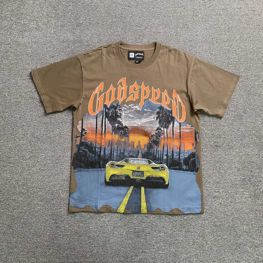Remera Godspeed Sunset BLVD Marrón