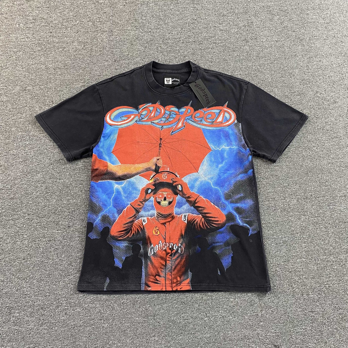 Remera Godspeed Supreme Reig Negra