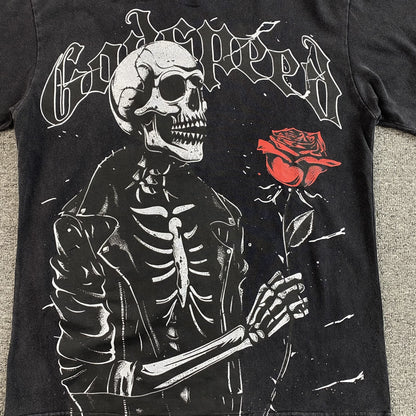 Remera Godspeed Valentine Negra