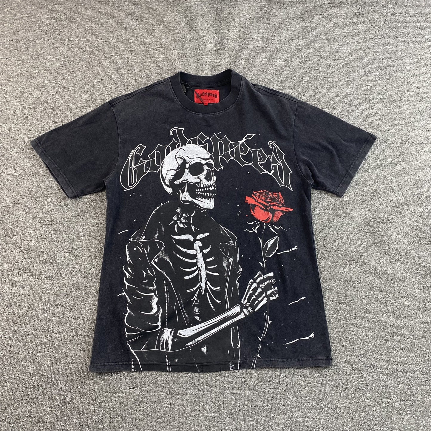 Remera Godspeed Valentine Negra