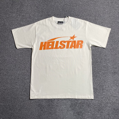 hellstar-clasic-gel-print-orange-tee-white-Drip Store Argentina