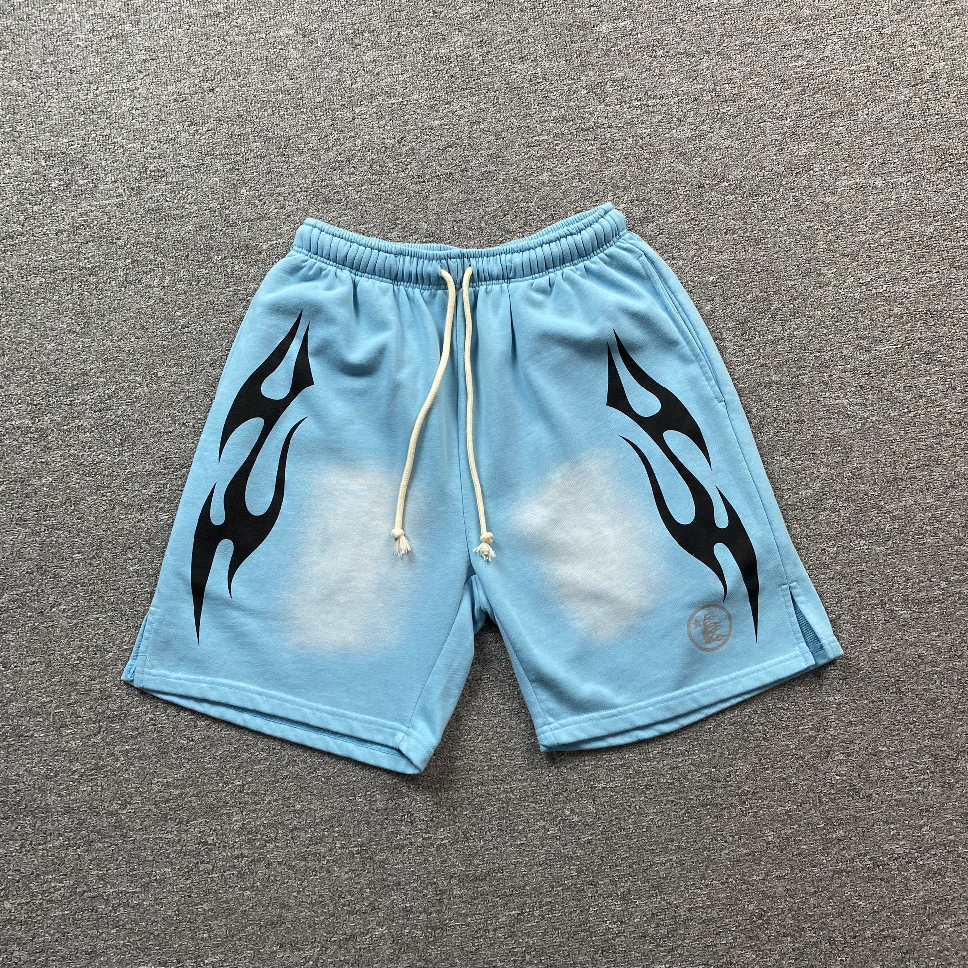 hellstar-flame-shorts-blue-Drip Store Argentina