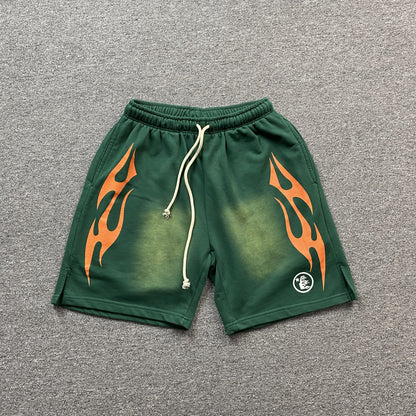 hellstar-flame-shorts-green-Drip Store Argentina