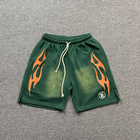 hellstar-flame-shorts-green-Drip Store Argentina