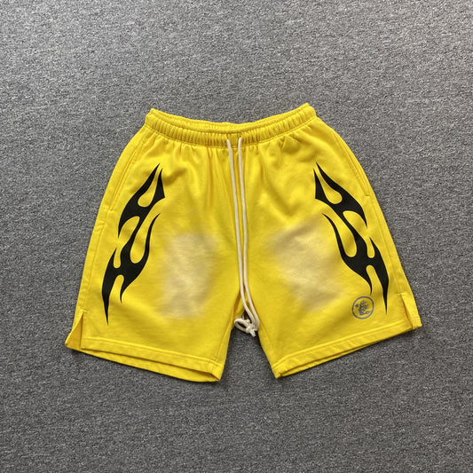 hellstar-flame-shorts-yellow-Drip Store Argentina