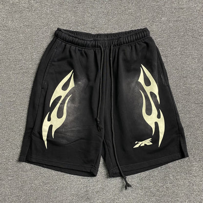 hellstar-sports-flame-shorts-black-Drip Store Argentina
