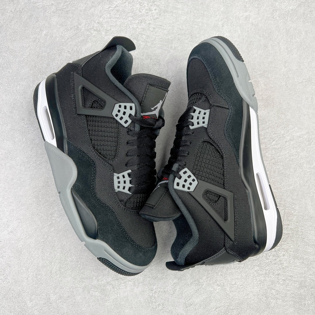 Jordan 4 Retro Black Canvas