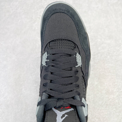 Jordan 4 Retro Black Canvas