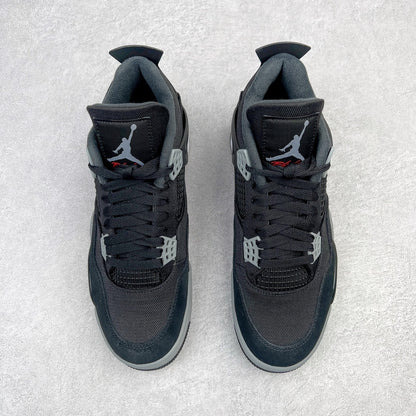 Jordan 4 Retro Black Canvas