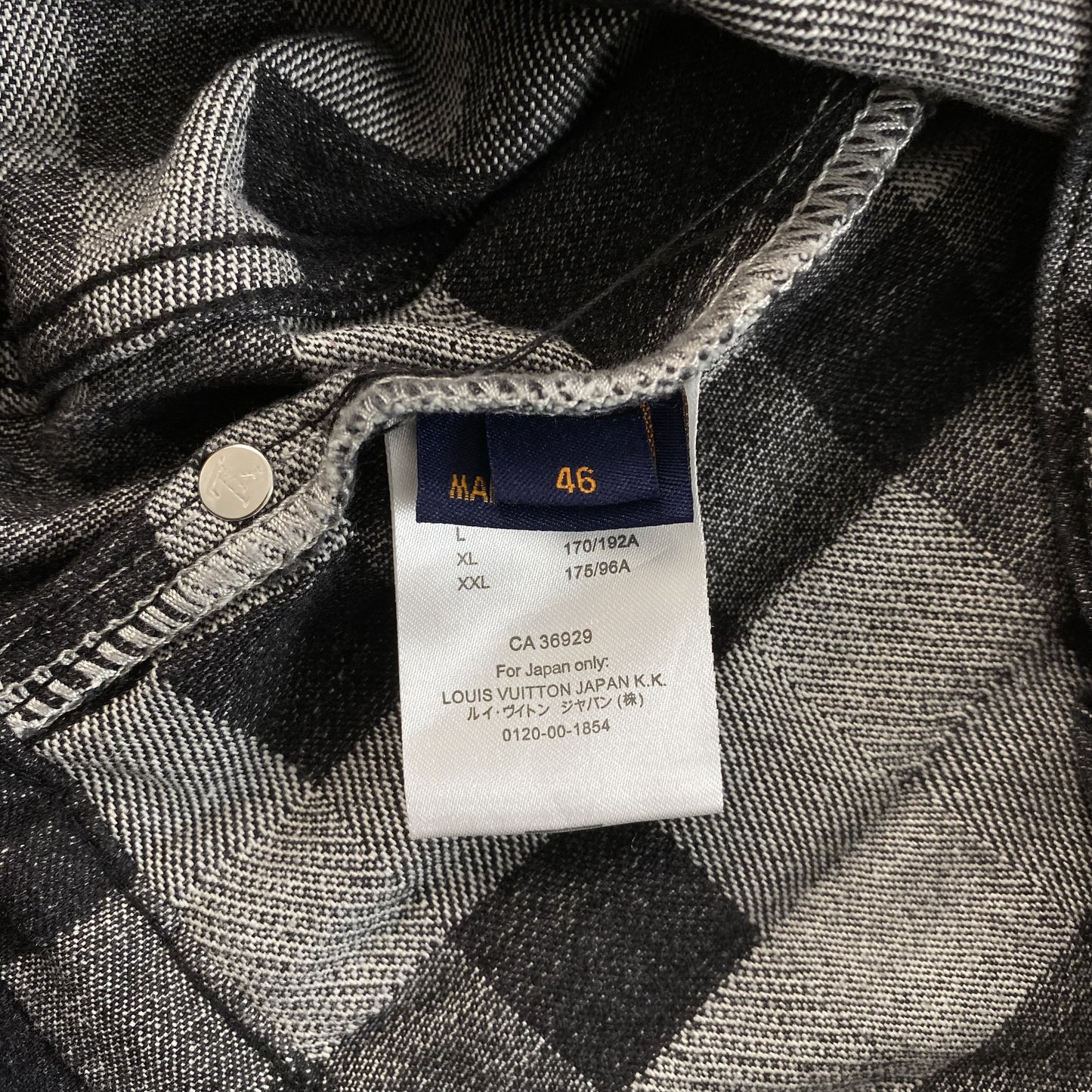 Campera Louis Vuitton Damier Damoflage Jean Negra