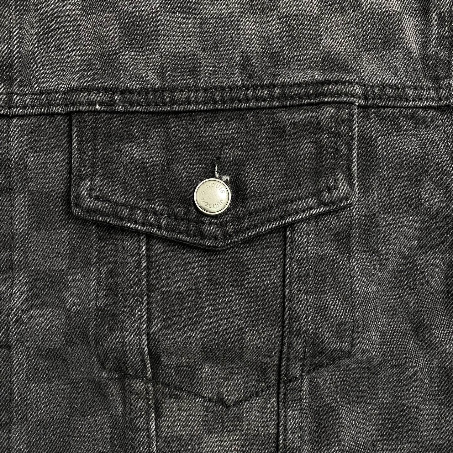 Campera Louis Vuitton Damier Jean Negra