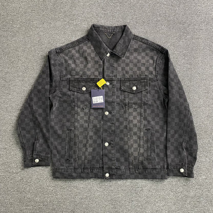 Campera Louis Vuitton Damier Jean Negra