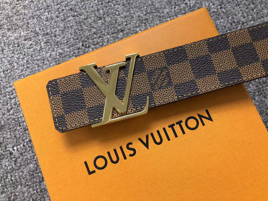 louis-vuitton-damier-gold-lv-initials-belt-brown-Drip Store Argentina