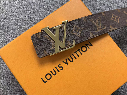 louis-vuitton-monogram-gold-lv-initials-belt-brown-Drip Store Argentina