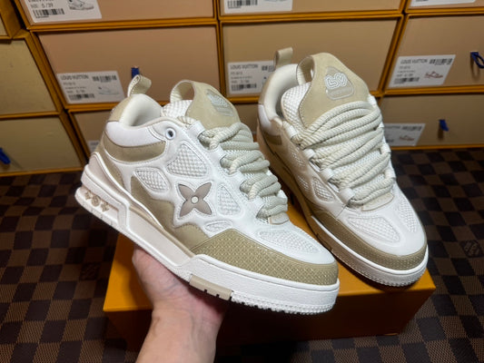 Louis Vuitton Skate Sneaker Beige Blanco