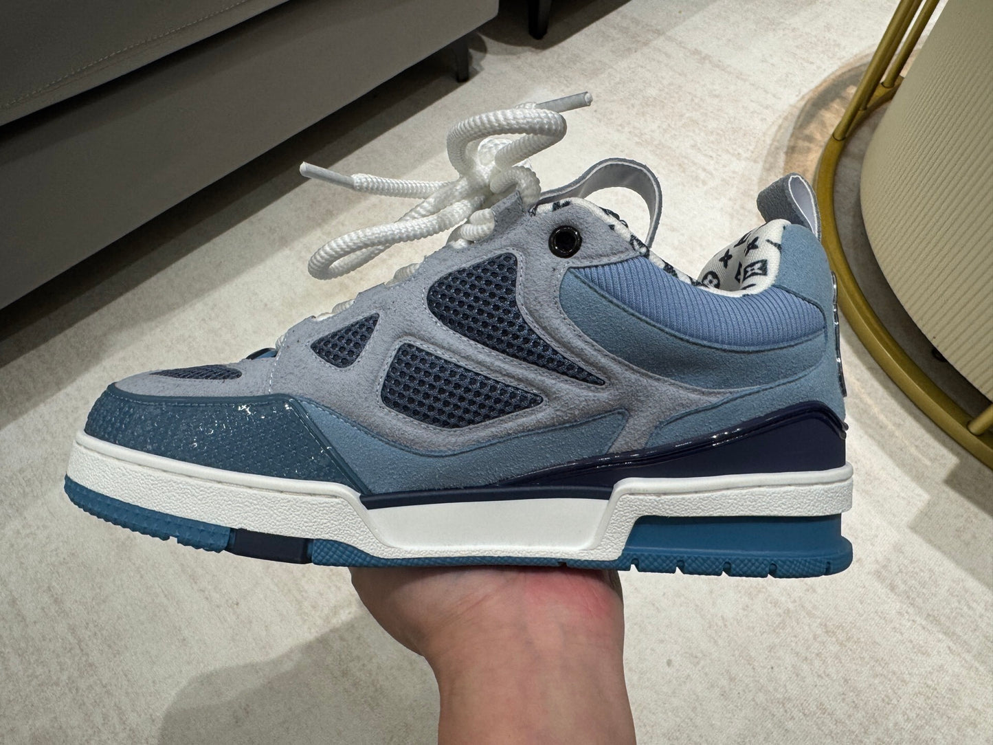 Louis Vuitton Skate Sneaker Luxury Azul
