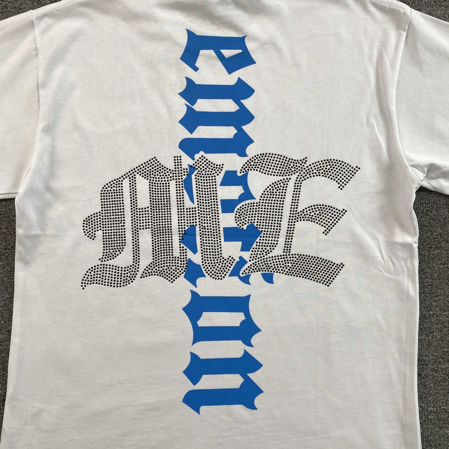 Remera Mixed Emotion Angel Rhinestone Blanca