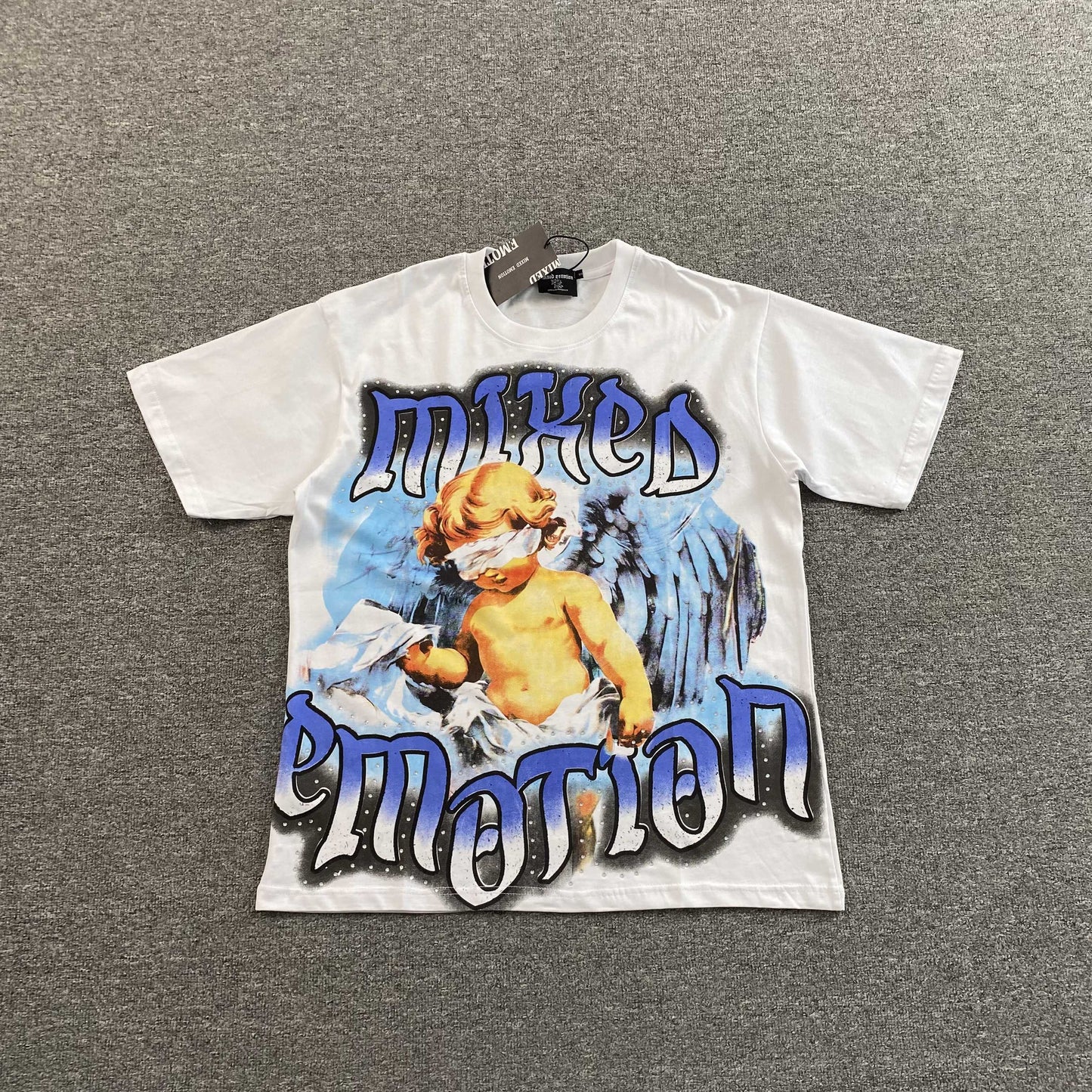 Remera Mixed Emotion Angel Blanca