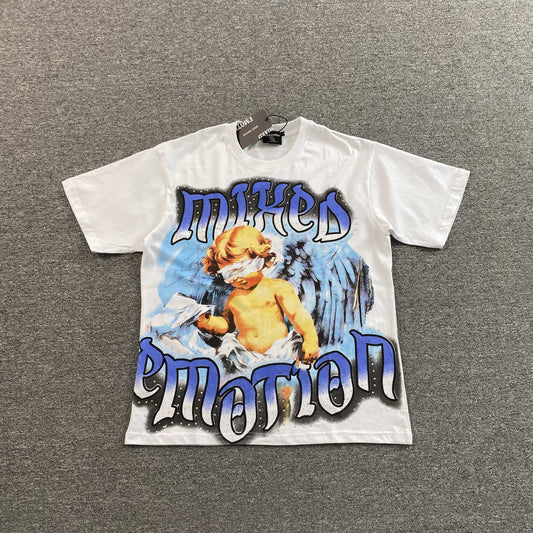 Remera Mixed Emotion Angel Blanca