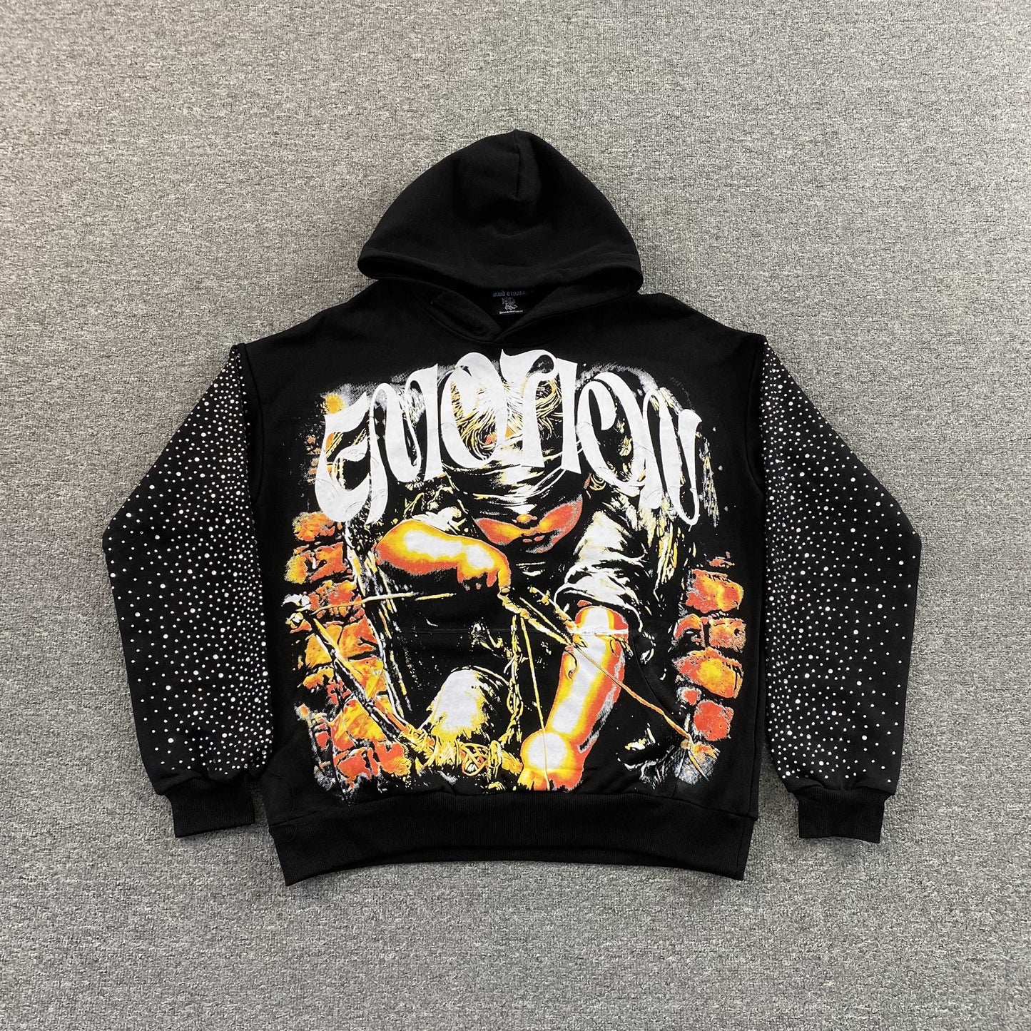 Buzo Mixed Emotion Archer Rhinestone Negro