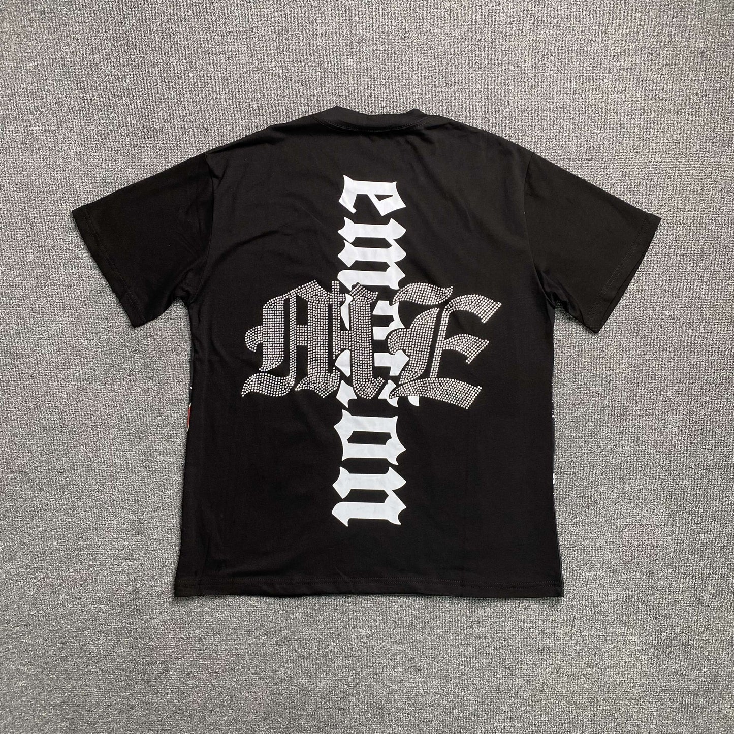 Remera Mixed Emotion Astronaut Rhinestone Negra