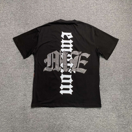 Remera Mixed Emotion Astronaut Rhinestone Negra