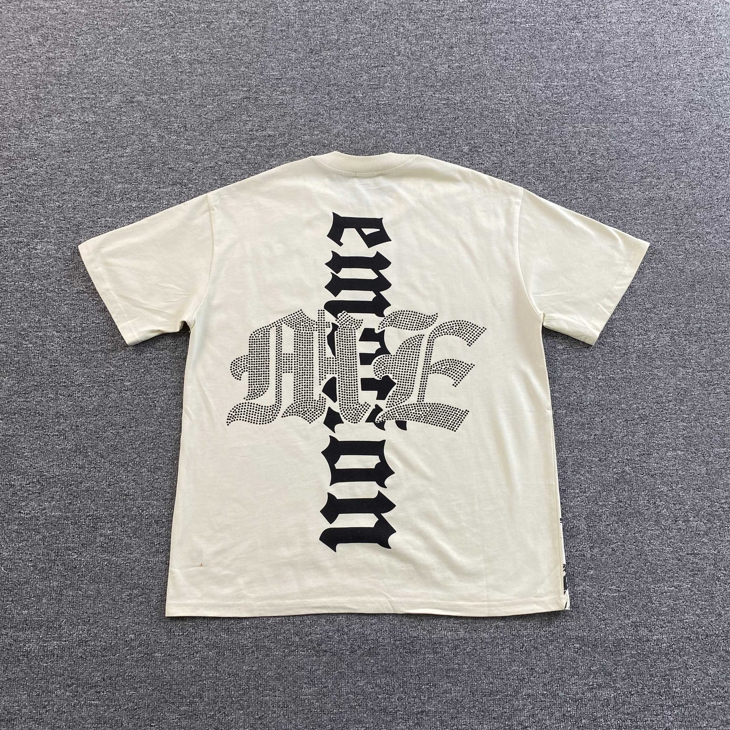 Remera Mixed Emotion Beach Rhinestone Cream