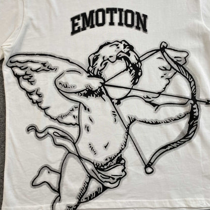 Remera Mixed Emotion Blur Blanca