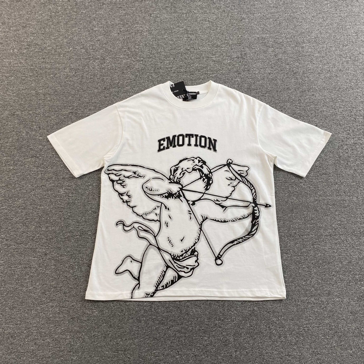 Remera Mixed Emotion Blur Blanca
