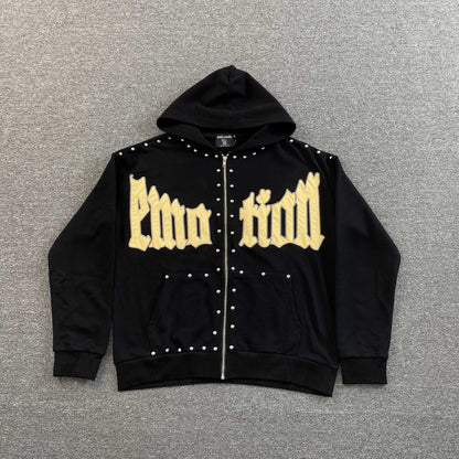 Campera Mixed Emotion Crown Negra