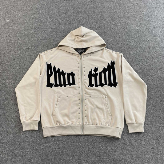 Campera Mixed Emotion Crown Crema