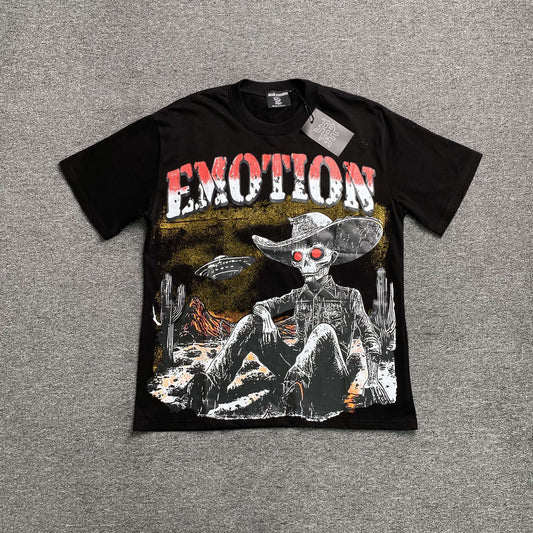 Remera Mixed Emotion Deserted Negra