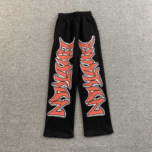 Pantalón Mixed Emotion Graffiti Negro