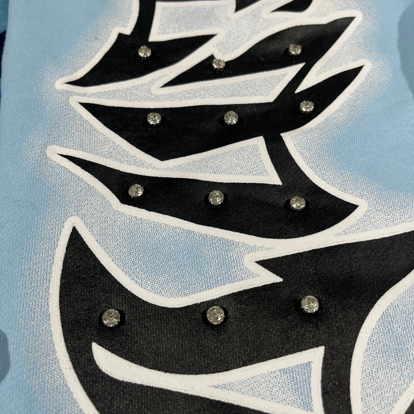 Pantalón Mixed Emotion Graffiti Celeste