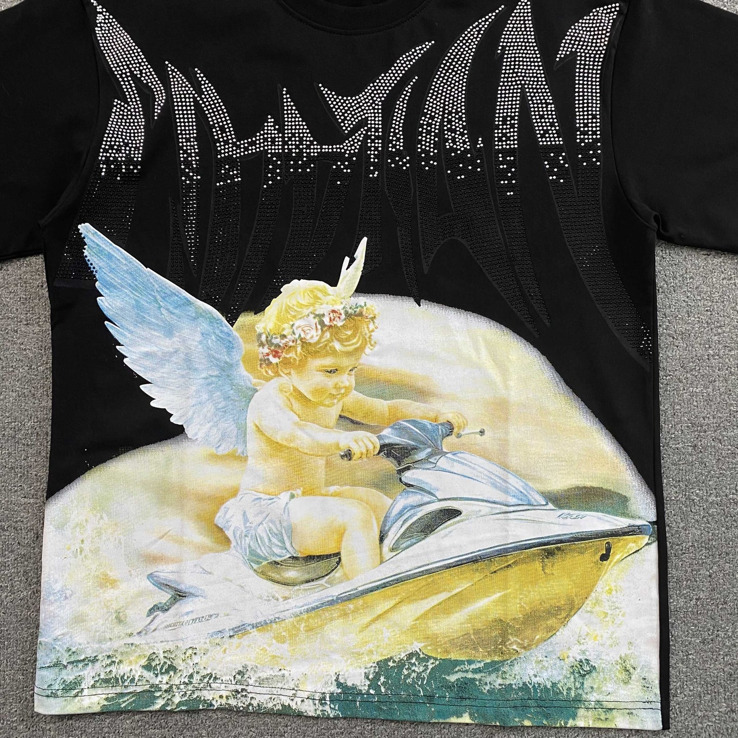 Remera Mixed Emotion Jetski Negra