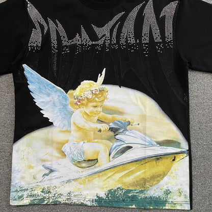Remera Mixed Emotion Jetski Negra