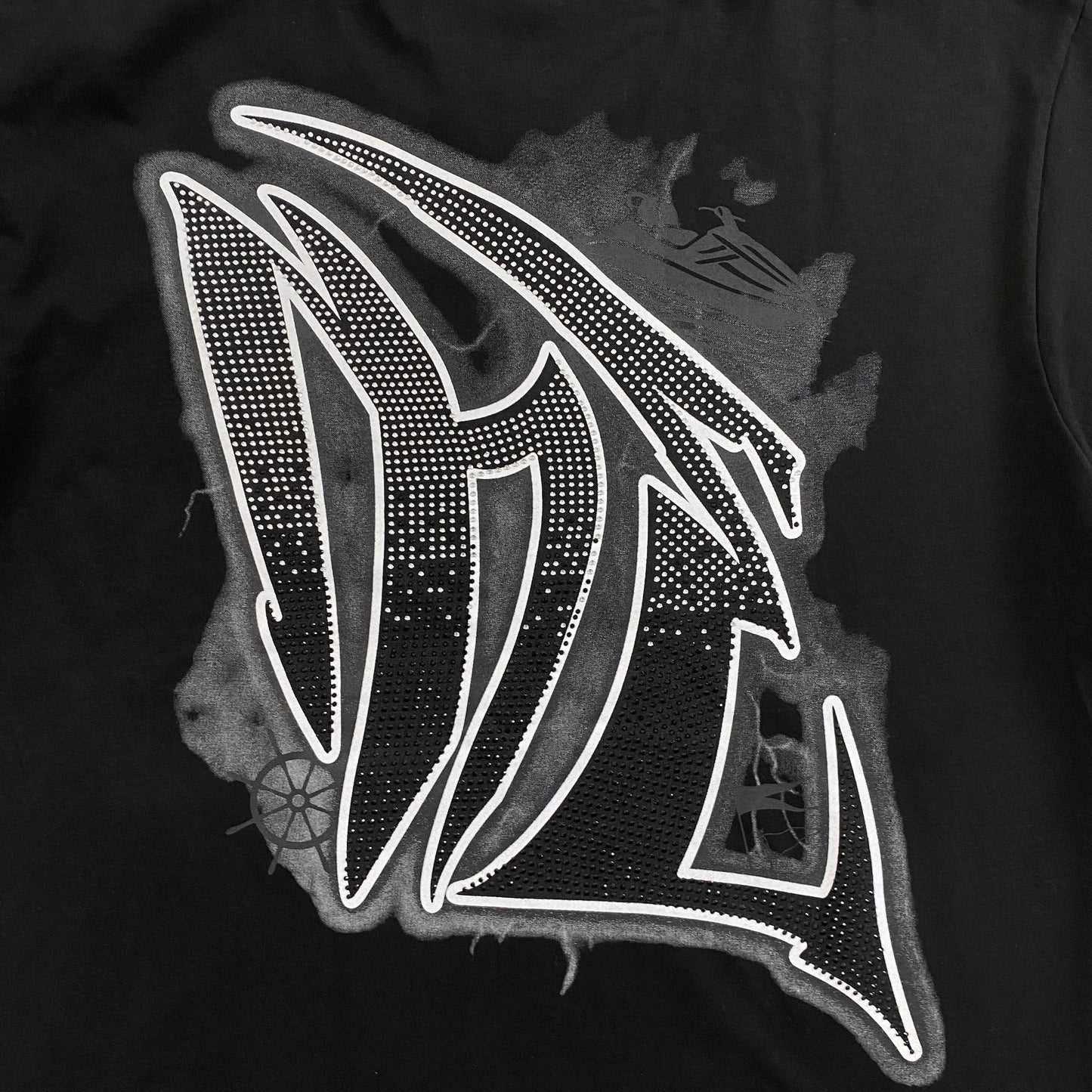 Remera Mixed Emotion Jetski Negra