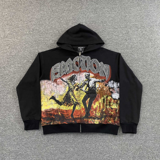 Campera Mixed Emotion Last Dance Negra