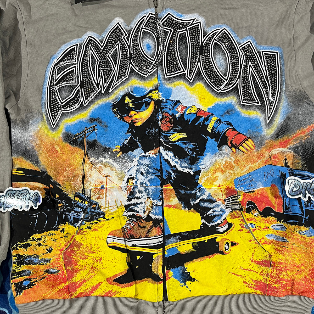 Campera Mixed Emotion Last Ride Gris