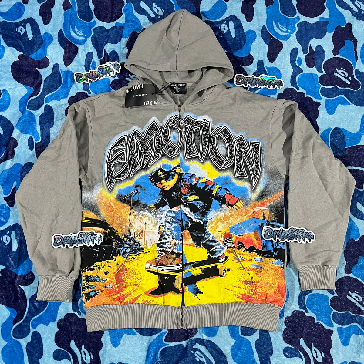 Campera Mixed Emotion Last Ride Gris