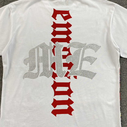 Remera Mixed Emotion Octopus Rhinestone Blanca