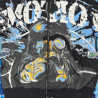 Campera Mixed Emotion Radioactive Black