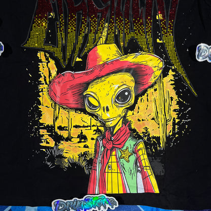 Remera Mixed Emotion Ranger Rhinestone Negra