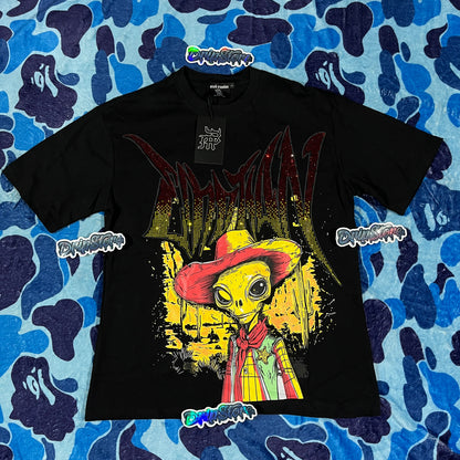 Remera Mixed Emotion Ranger Rhinestone Negra