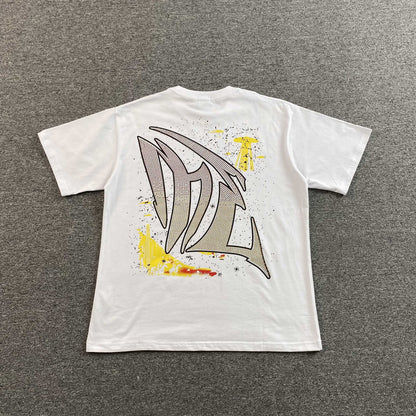 Remera Mixed Emotion Ranger Rhinestone Blanca